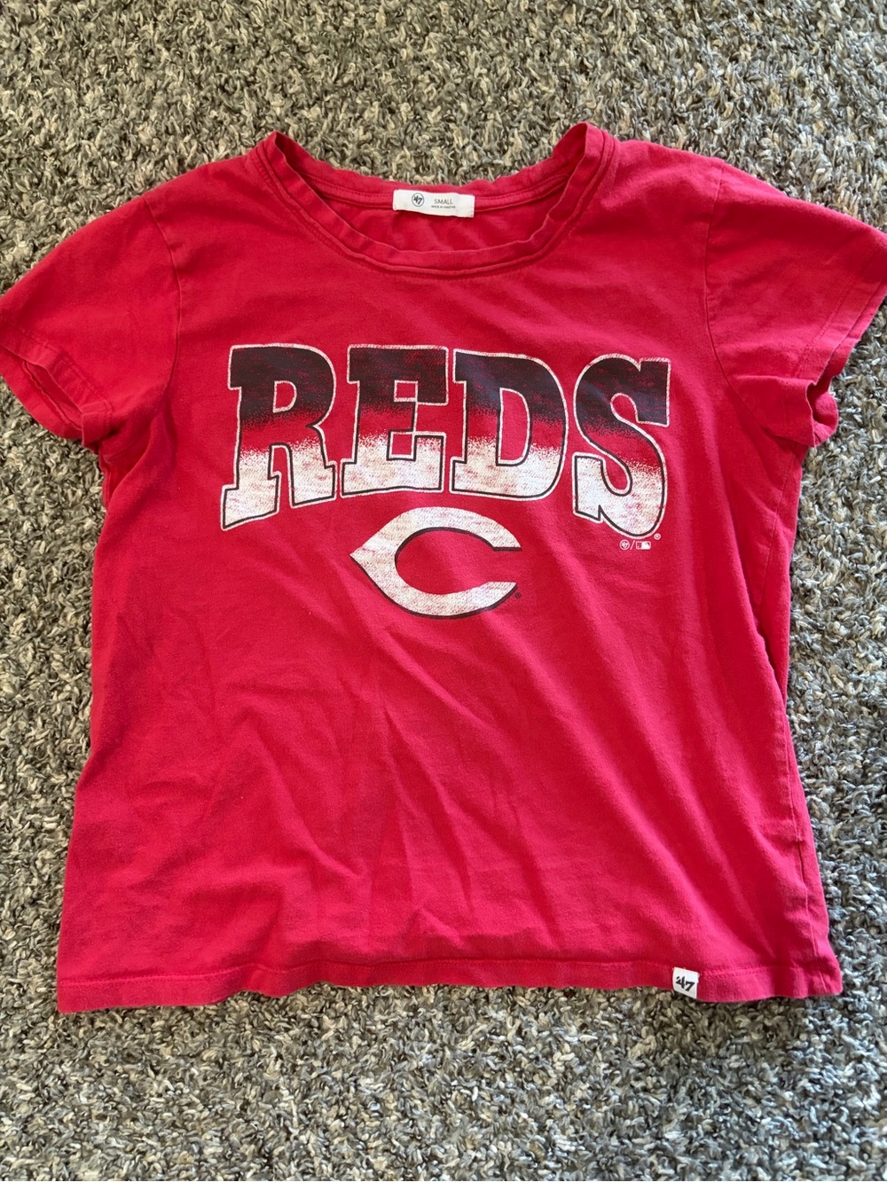 47 Brand Kids Cincinnati Reds Red Graphic Tee